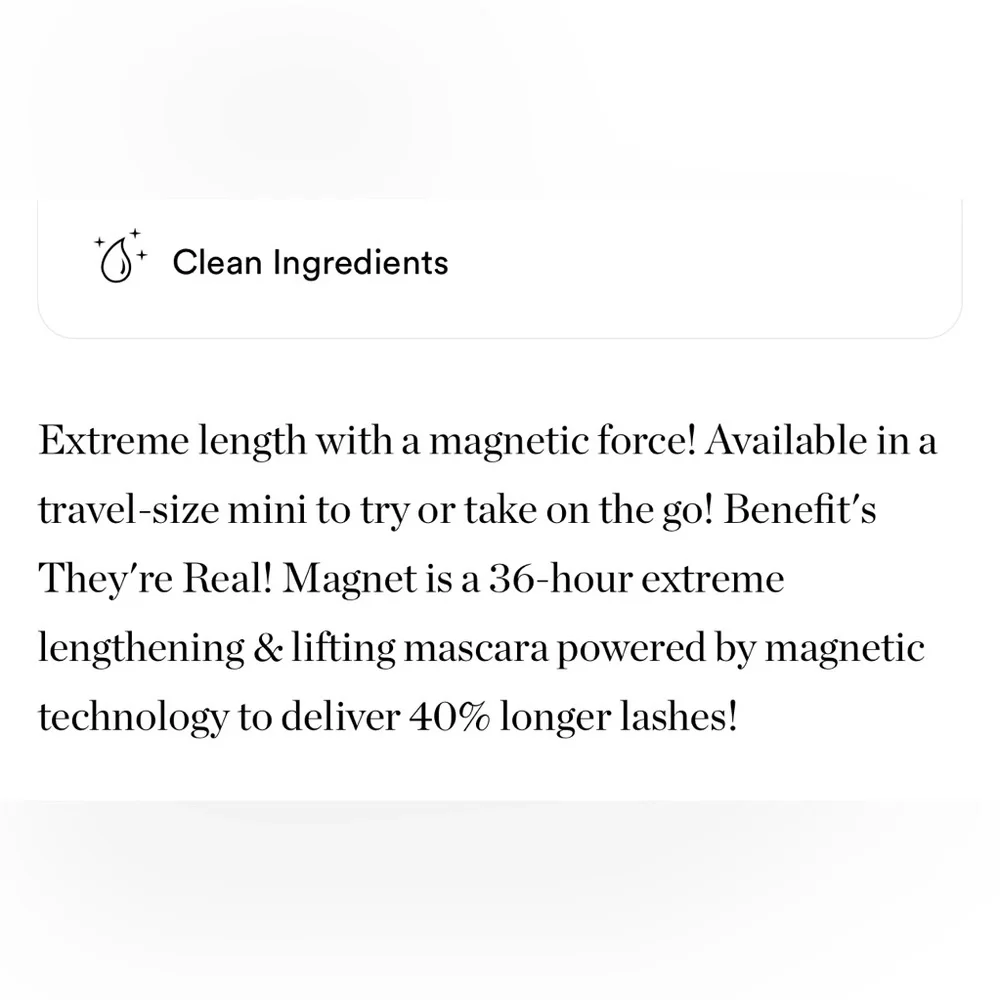 $6❤️‍🔥 Benefit They’re REAL! Magnet Extreme Lengthening Mascara 👁️ NEW IN BOX